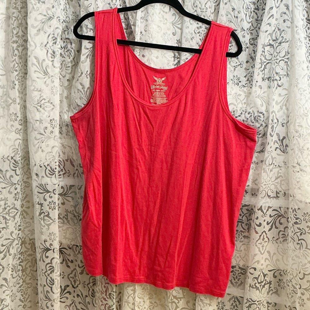 🩷 Faded Glory Coral/Pink/Red/Orange Tank Top